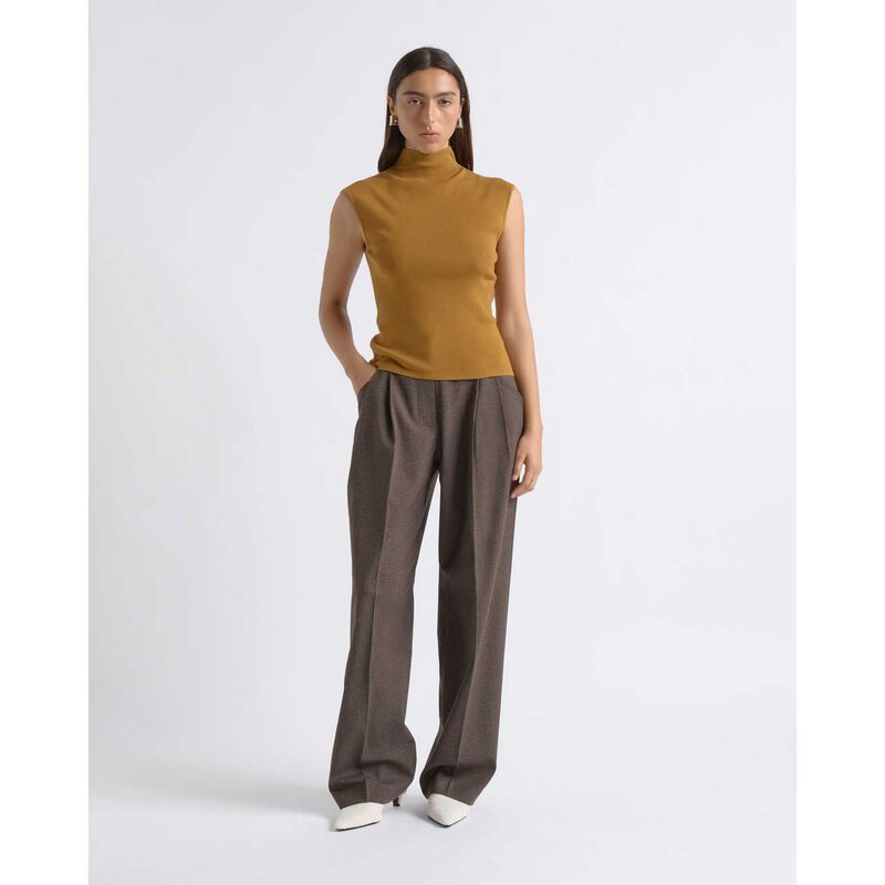 Cue Cotton Silk Cap Sleeve Knit image number 3
